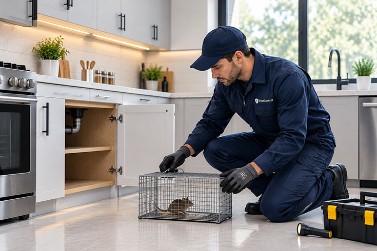 Pest infestation in the home, representing pest control insurance cover