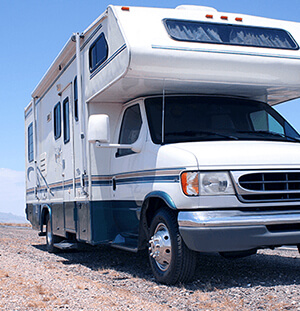 Image of a motorhome parked outdoors