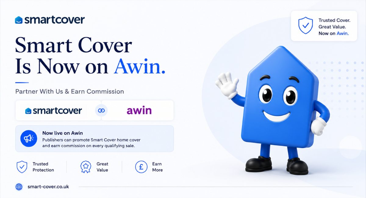 Smart Cover affiliate programme now live on Awin, earn commission promoting home cover