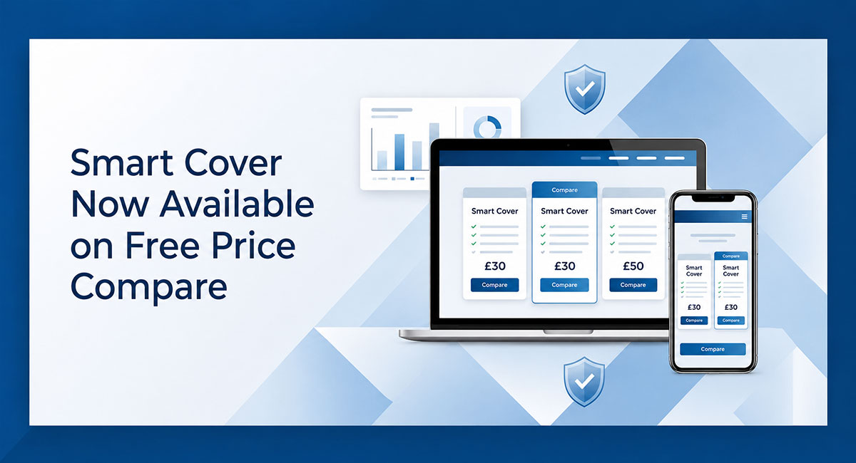Smart Cover insurance products listed on Free Price Compare UK comparison website